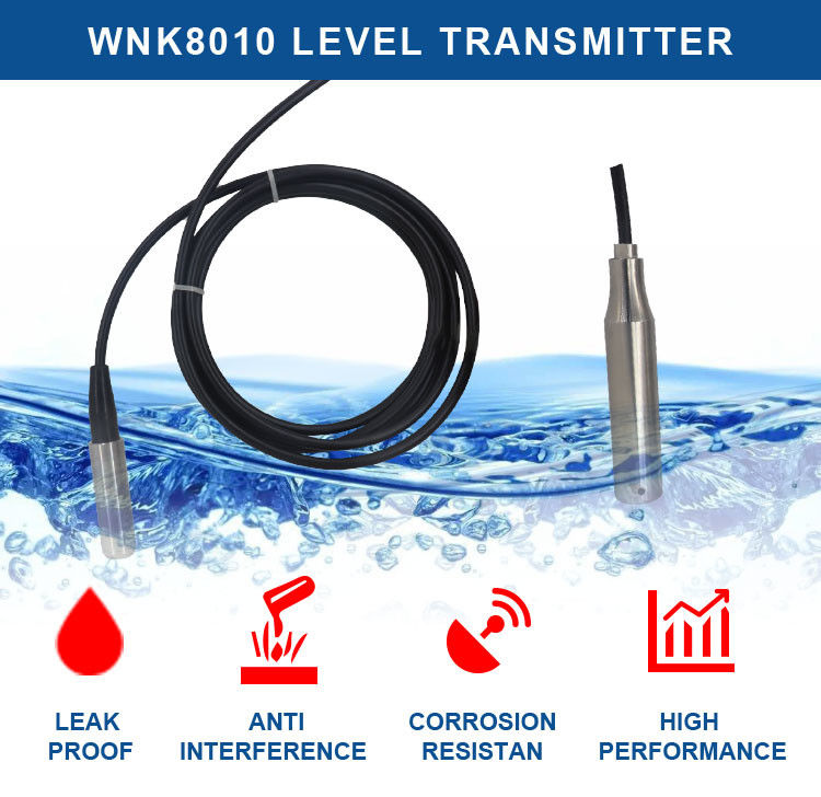RS485 4-20mA 0-10V ha prodotto il sensore livellato sommergibile per l'acqua liquida